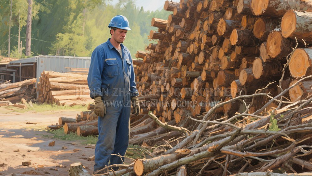 How powerful is a wood chipper machine?